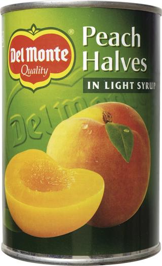 Persikohalvor i syrup