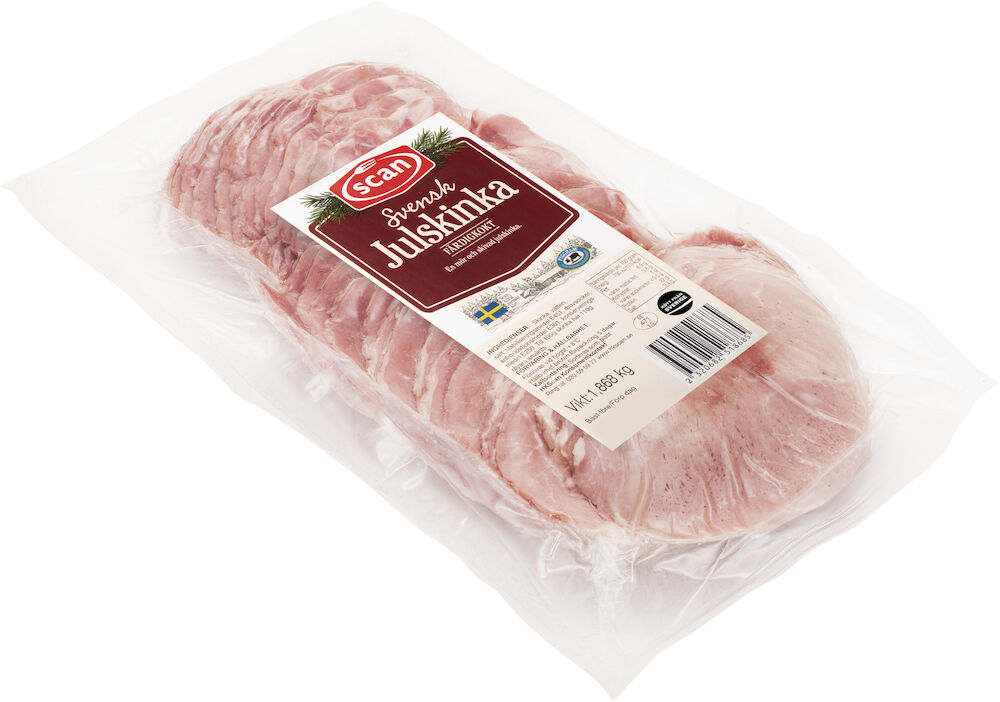 Julskinka kokt skivad