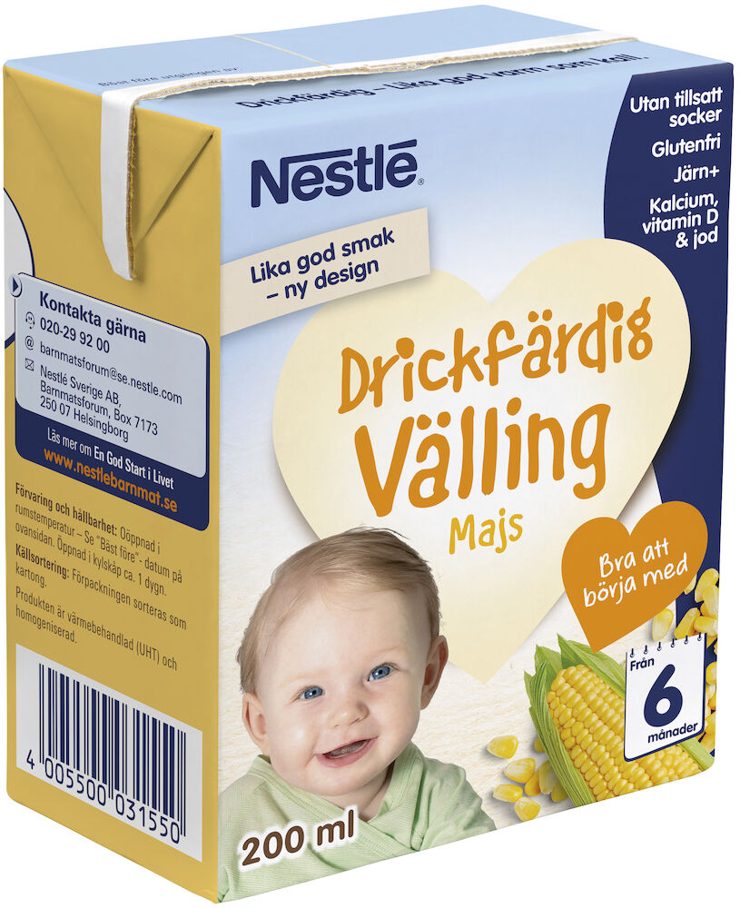 Majsvälling drickfärdig 6 mån