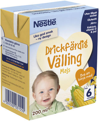 Majsvälling drickfärdig 6 mån