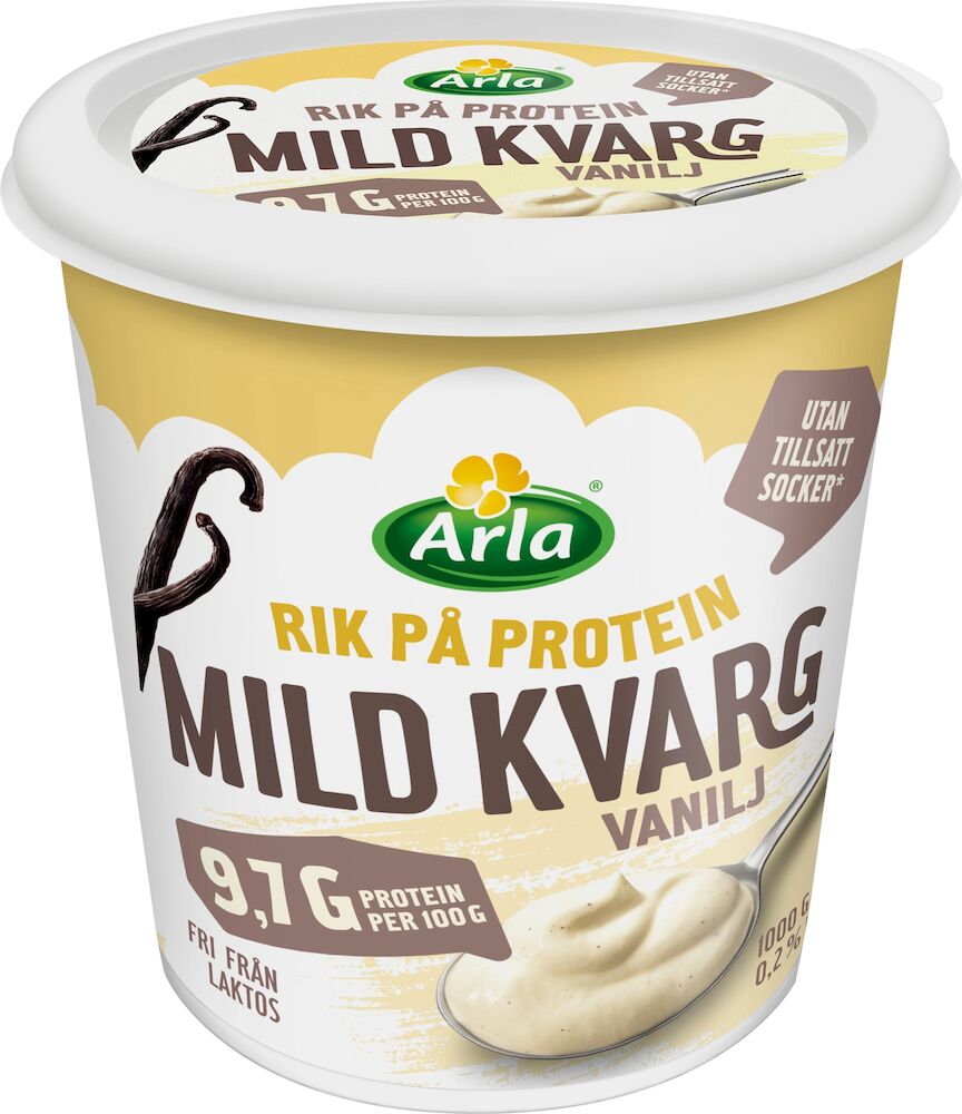 Mild kvarg vanilj 0,2% Laktosfri