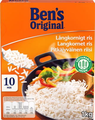 Långkornigt ris 10 min