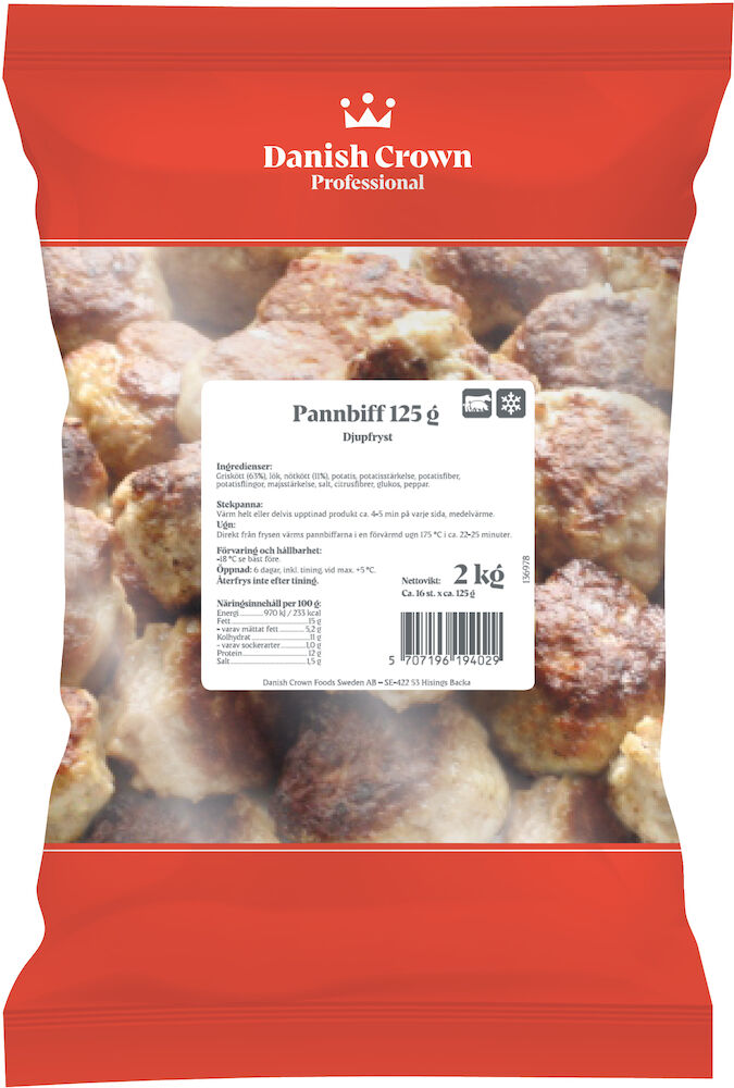 Pannbiff 125g.