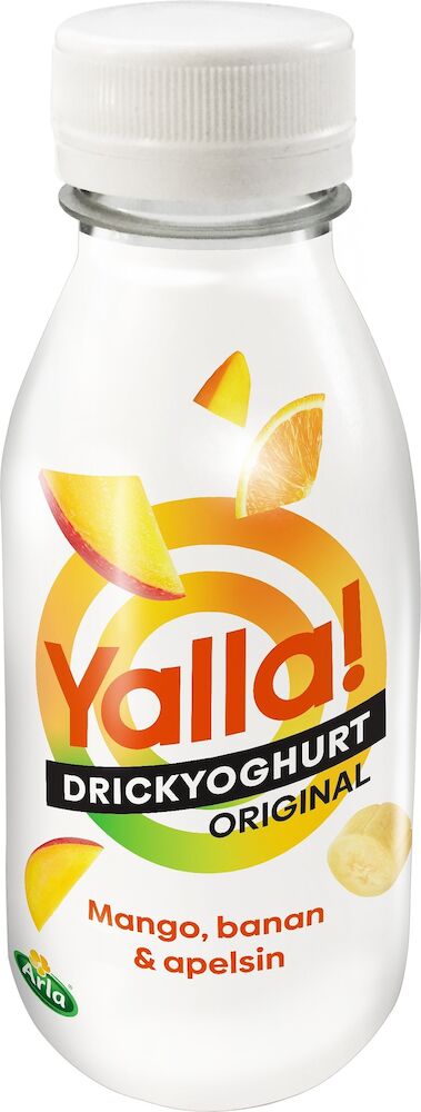 Yalla Drickyoghurt Mango, Banan och Apelsin 0,5%