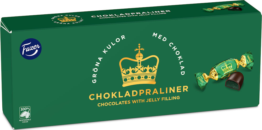 Gröna kulor Chokladpralin