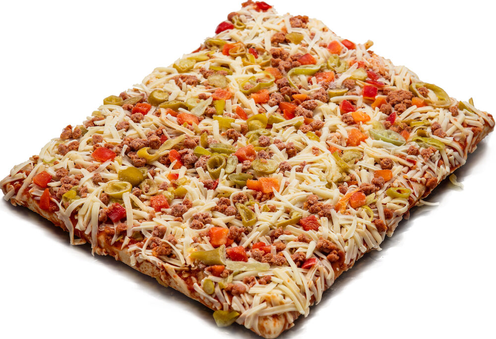 Fyrkantspizza Skinka