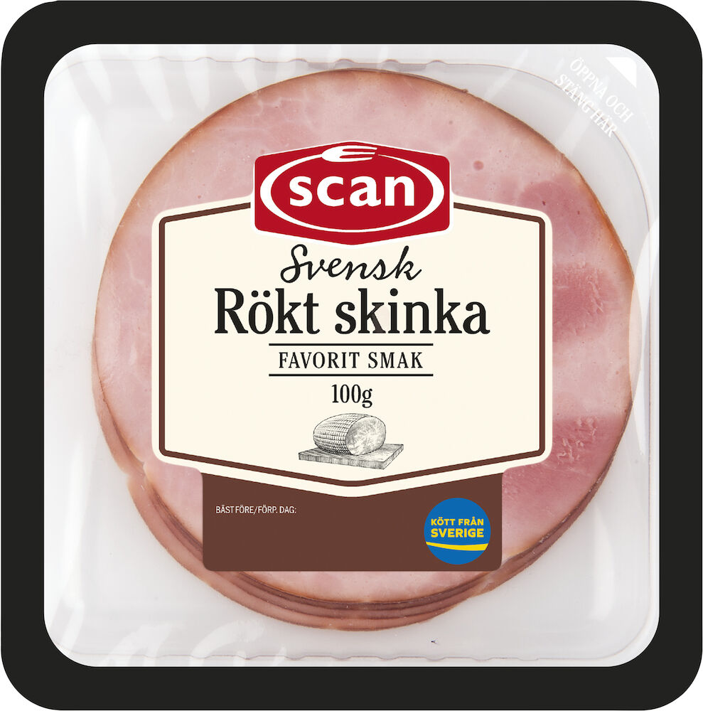 Skinka Rökt skivad