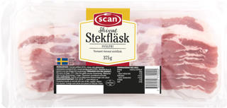 Stekfläsk rimmat skivat utan svål