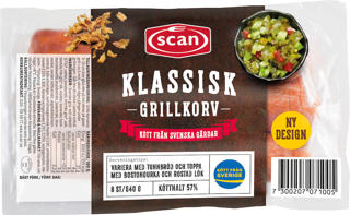 Grillkorv Tunt Skinn Sverige