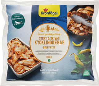 Kycklingkebab stekt