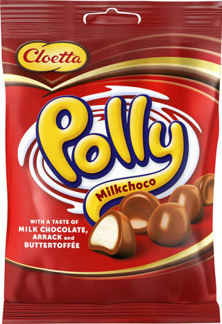 Chokladdragéer Polly Röd