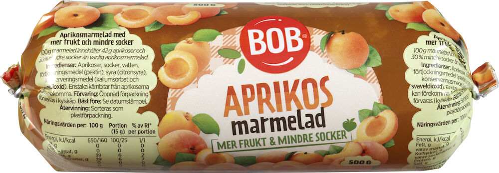 Aprikosmarmelad lättsockrad refill