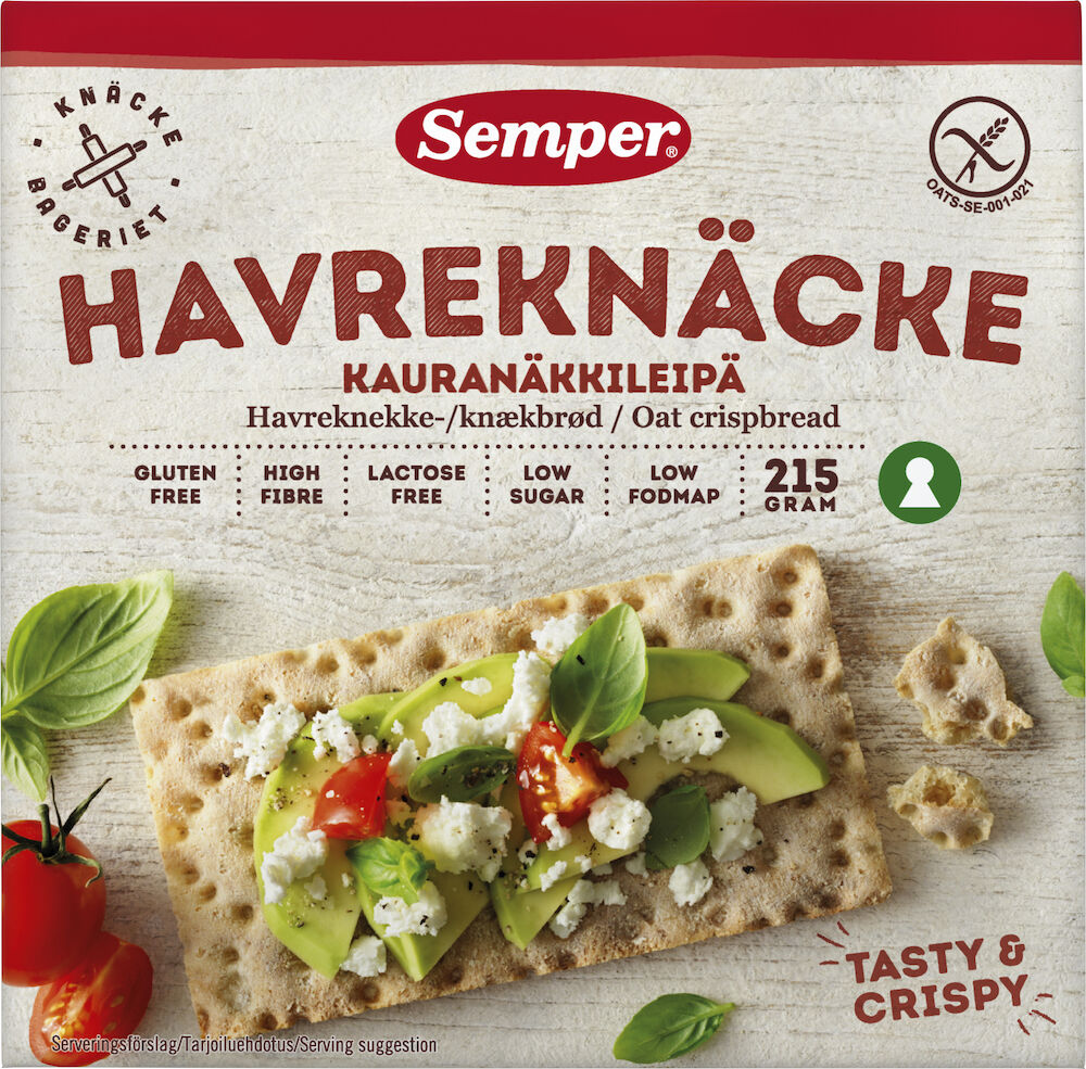Havreknäcke Glutenfritt Laktosfritt