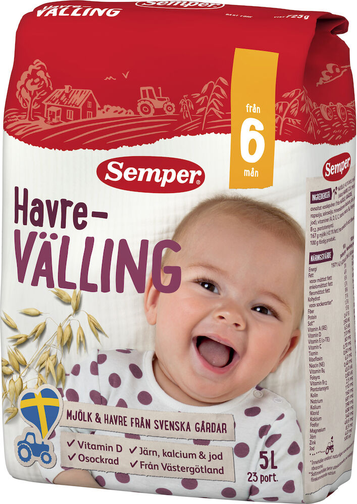 Havrevälling Mild 6 Mån