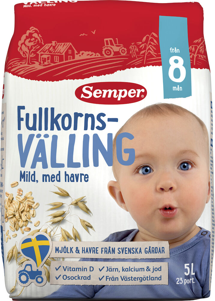 Fullkornsvälling Mild Havre 8 Mån