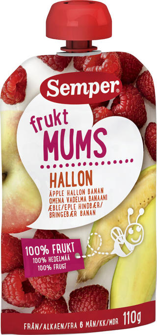 Fruktmums Hallon 6 Mån