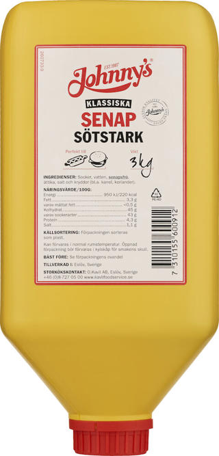 Senap sötstark bomb