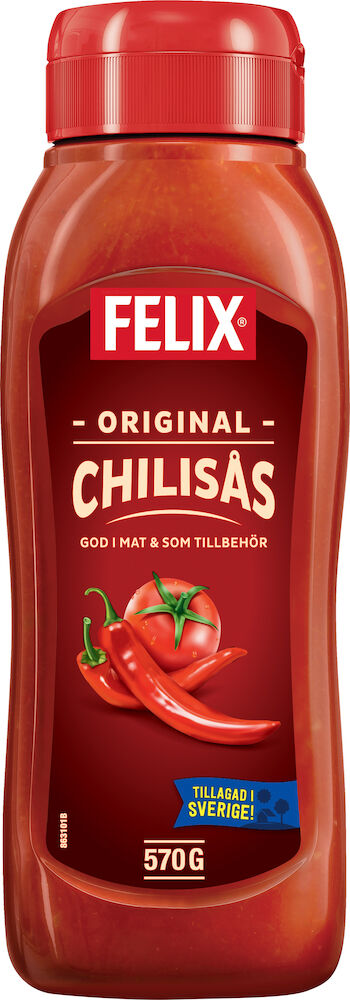 Chilisås plastflaska