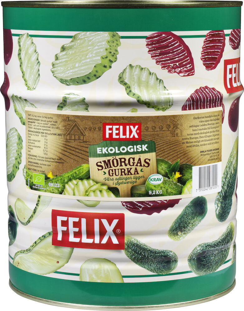 Smörgåsgurka, skivad Eko KRAV