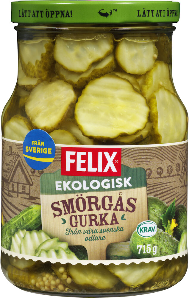 Smörgåsgurka, skivad Eko KRAV