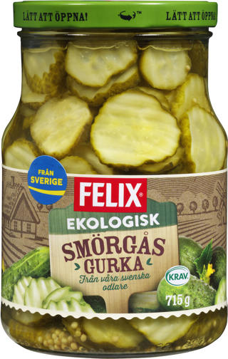 Smörgåsgurka, skivad Eko KRAV