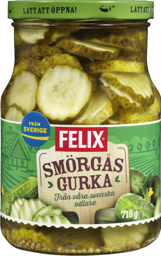 Smörgåsgurka, skivad