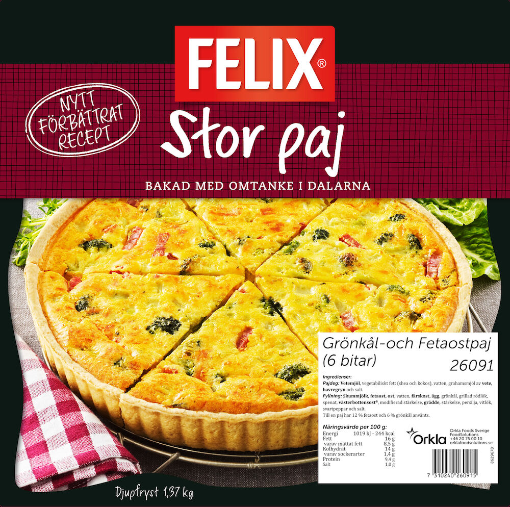 Grönkål och fetaostpaj