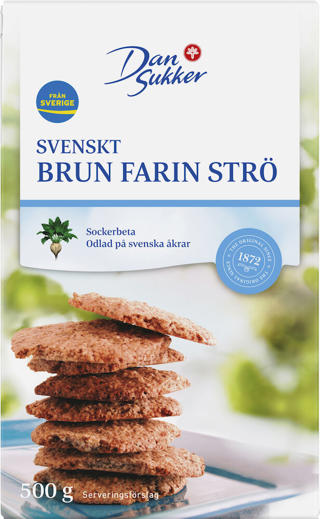 Brun farin strö