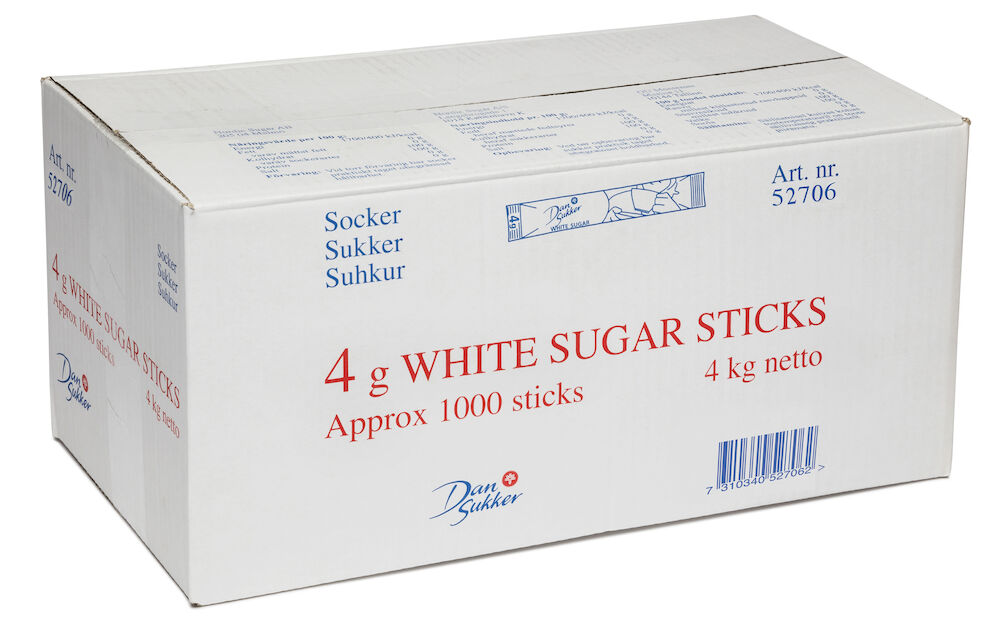 Sticks strösocker display