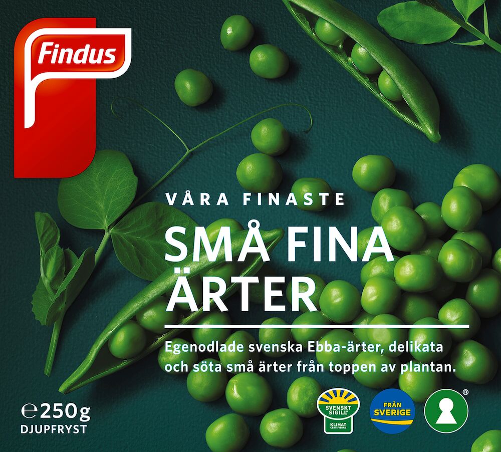 Gröna ärtor små fina