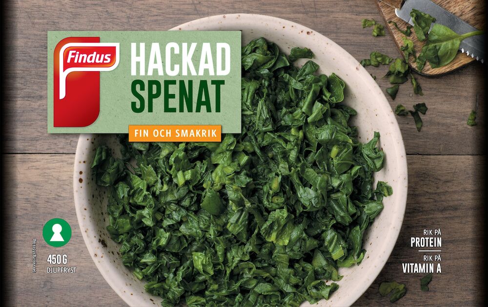 Hackad spenat