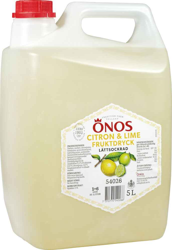 Måltidsdryck citron lime 1+6