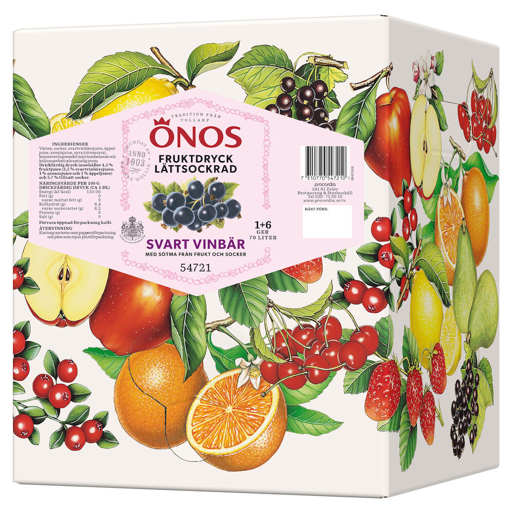 Svartvinbärsdryck 1+6 BIB