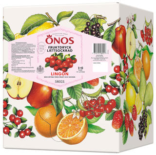 Måltidsdryck lingon 1+6 BIB