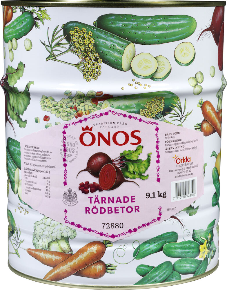 Rödbetor tärnade
