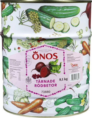 Rödbetor tärnade