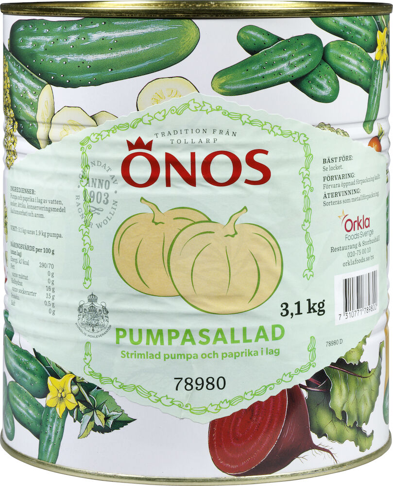 Pumpasallad, strimlad