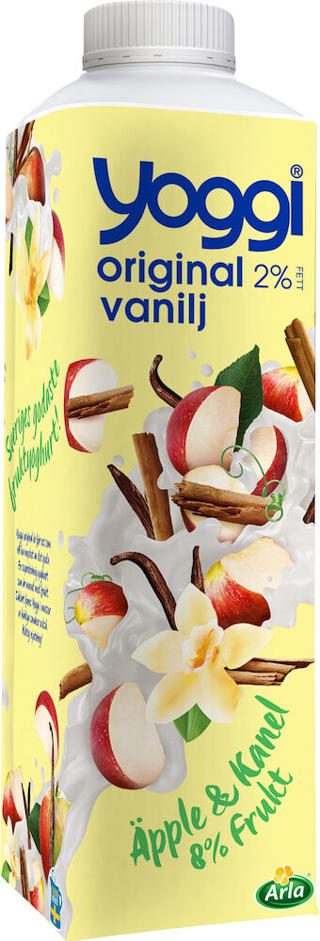 Yoggi Äpple Vanilj Kanel 2%