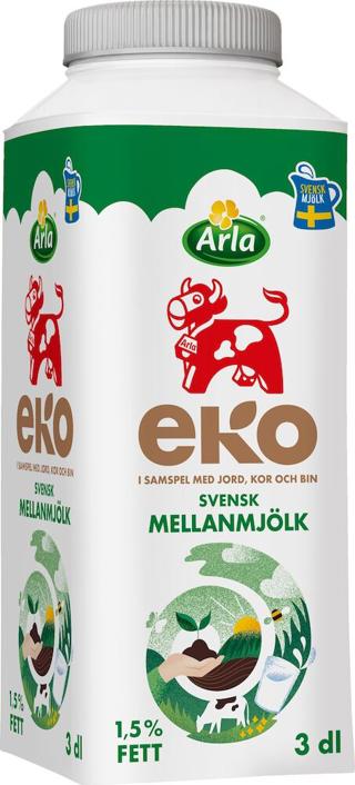 Mellanmjölk 1,5% KRAV