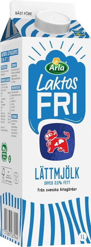 Lättmjölk 0,5% Laktosfri