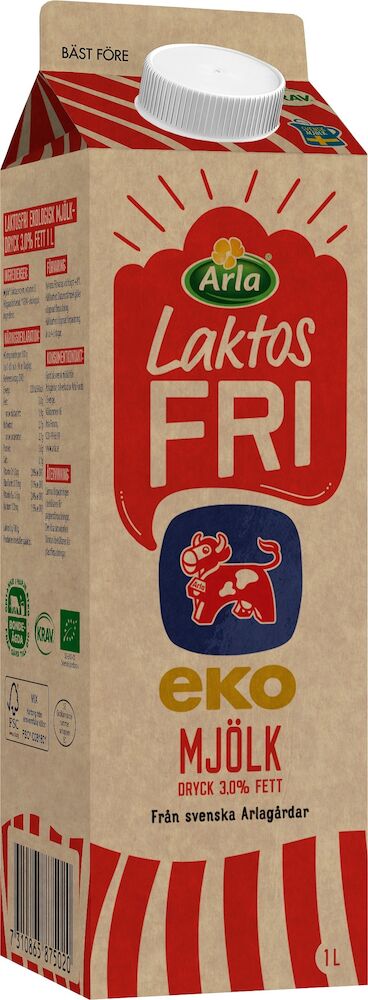 Standardmjölk 3% Laktosfri KRAV