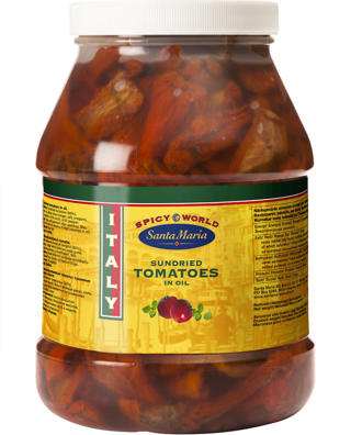 Soltorkade tomater olja