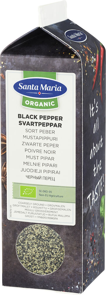 Svartpeppar Grovmalen EKO