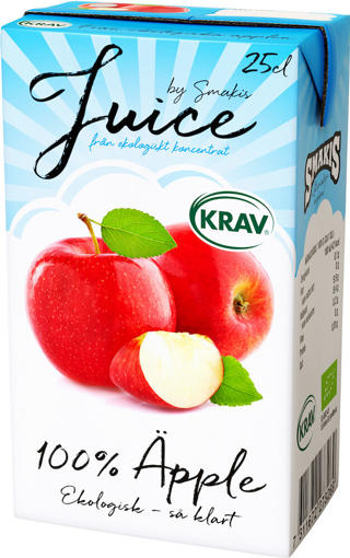 Äpplejuice 100% brik KRAV