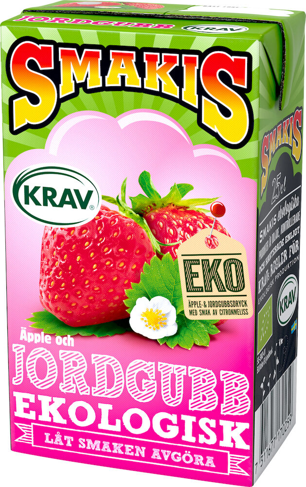 Smakis jordgubbsdryck KRAV