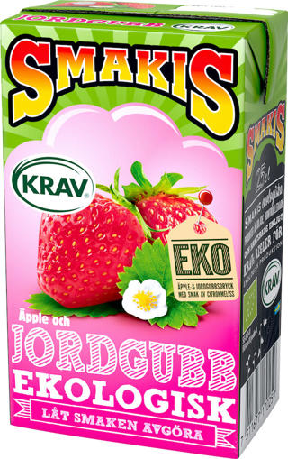 Smakis jordgubbsdryck KRAV