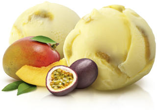 Skopglass Mango & Passionsfruktssorbet