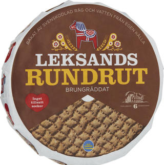 Rundrut Brungräddat Knäckebröd