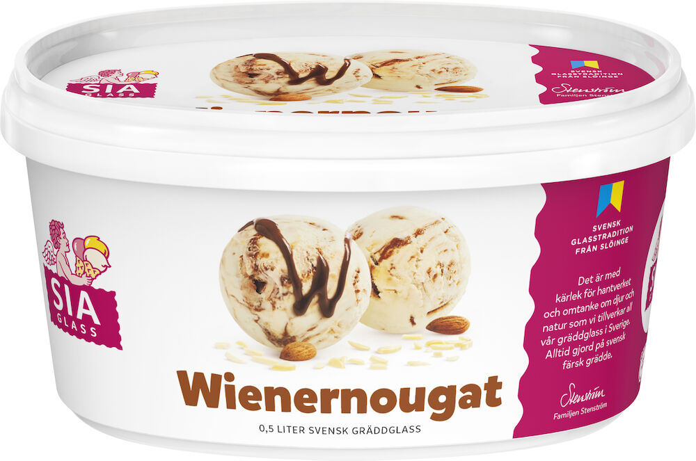 Gräddglass Wienernougat