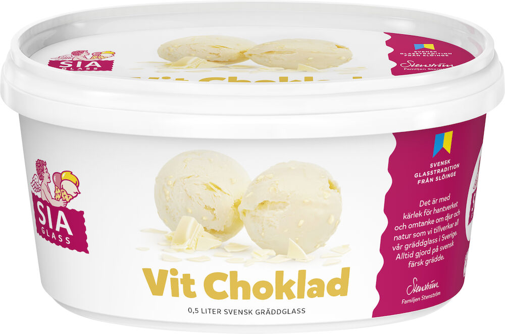 Glass Vit Choklad